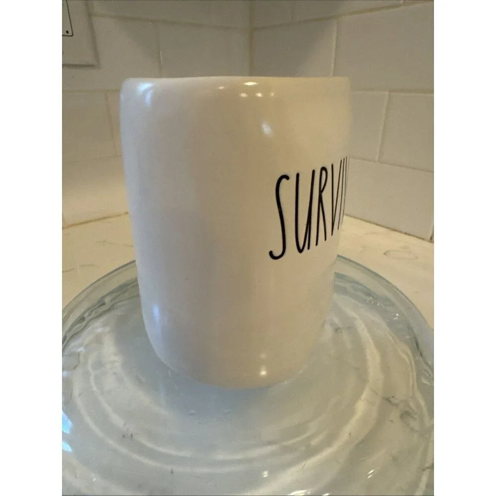 Rae Dunn Artisan Collection SURVIVOR Ceramic Coffee Mug By Magenta